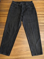 Vintage Levi’s 560 Black Jeans 34x30 Made In USA Loose Fit Tapered Leg 90s