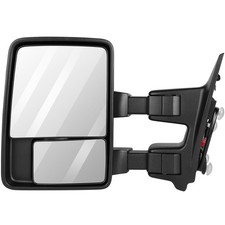 08-16 Ford F250 F350 F450 F550 Super Duty Tow Mirror Manual No Heat/Turn Blk LH