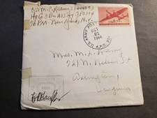 APO 104 FRANCE & BELGIUM 1944 Censored WWII Army Cover 415th Infantry w/ card