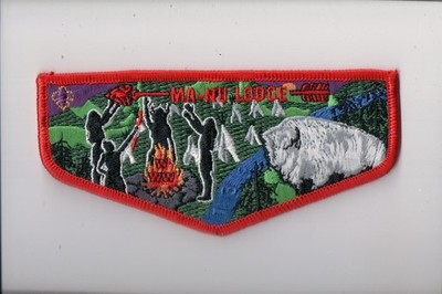 Lodge 133 Ma-Nu OA flap (SG) (H)