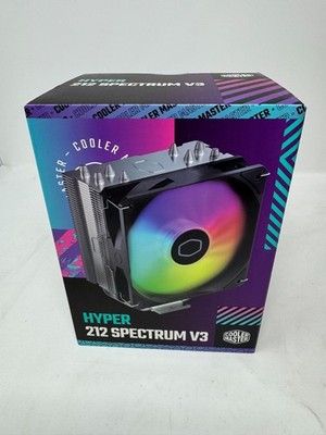  New Sealed  Cooler Master Hyper 212 Spectrum V3 ARGB CPU Air Cooler 120mm Fan