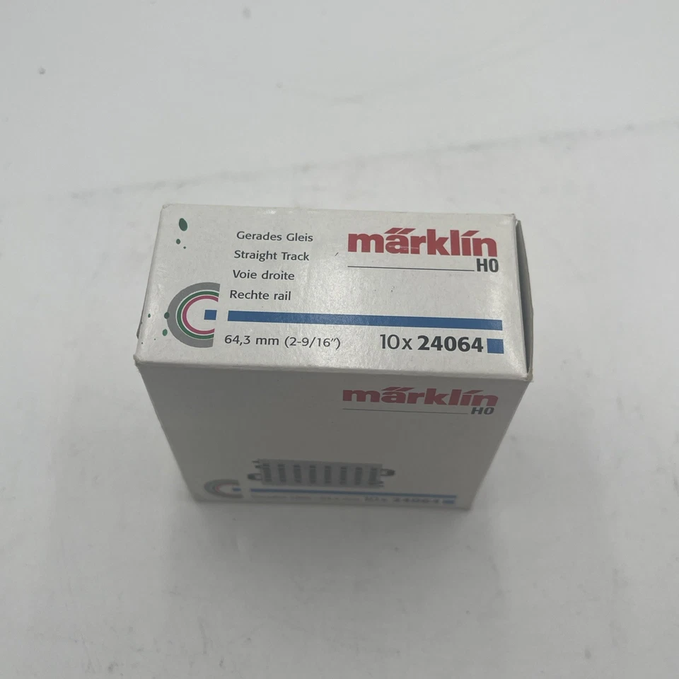 Märklin 24064 Straight C Track Length 64.3 mm / 2-9/16" (10pc) - Image 2 of 4