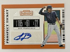 2019 Panini Contenders Draft Picks Luis Toribio RC Auto Prospect Ticket #25