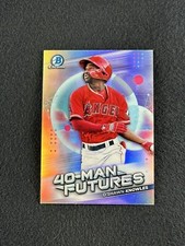 2021 Bowman Chrome D'SHAWN KNOWLES 40-Man Futures Prospect #FMF-20 LA Angels