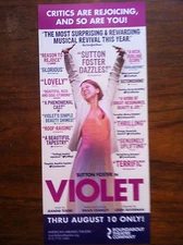 Violet  ad/flyer musical Broadway musical Sutton Foster 2014 Colin Donnell