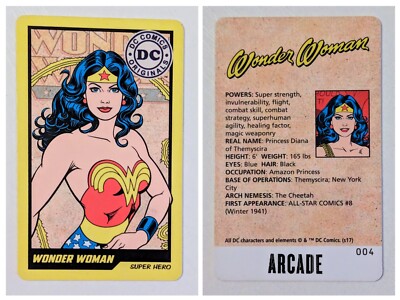 DC Comics Series 1 & 2 Arcade Coin Pusher Cards YOU CHOOSE Barcode