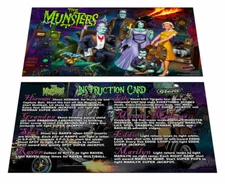 Stern Munsters Pro Pinball Custom Apron Instruction Cards