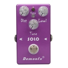 Demonfx SOLO Hand-wired Professional High Gain Distortion Guitar Effects Pedal