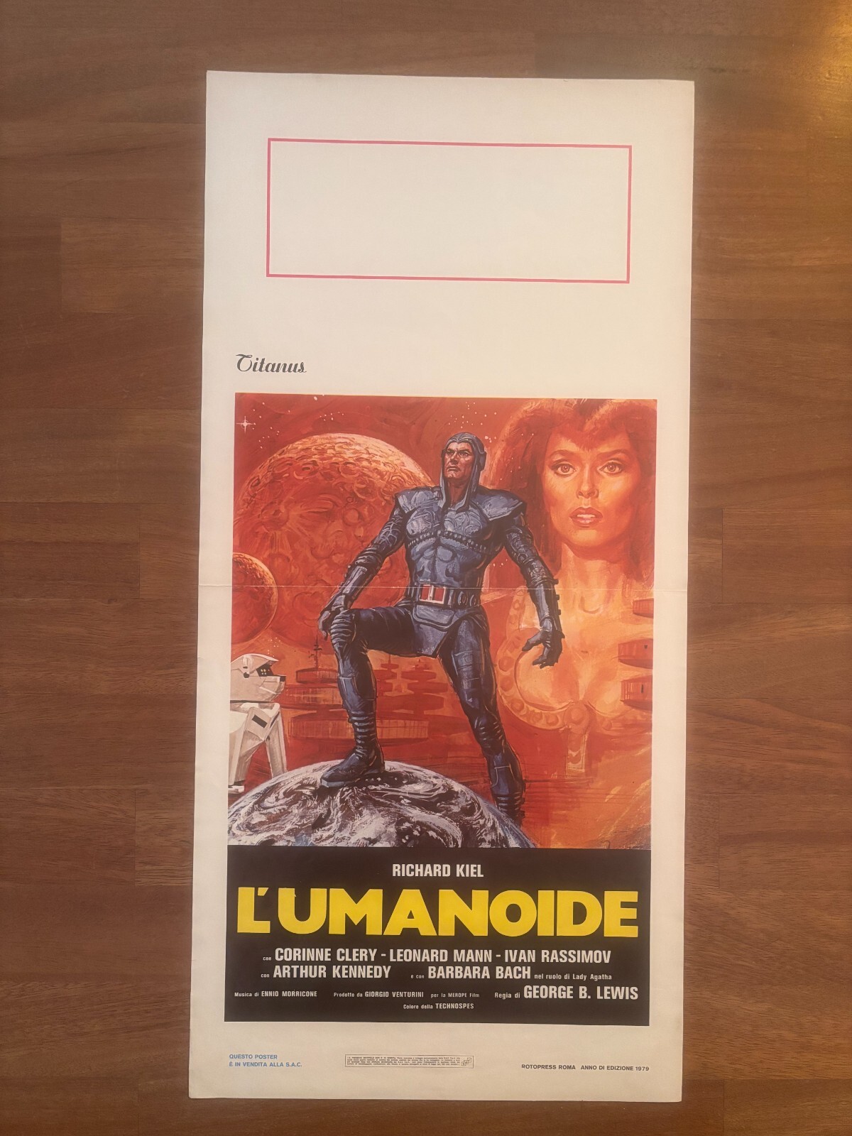Locandina originale film L'umanoide (1979) - Regia di Aldo Lado