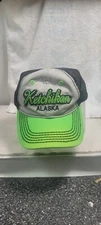 Ketchikan Alaska Arctic Circle Enterprises Green Baseball Adjustable Hat Trucker