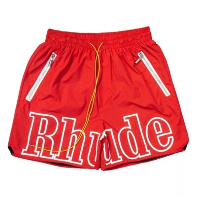 Men's Rhude Casual Basketball Shorts   Breathable Fabric, Ideal for Fitness