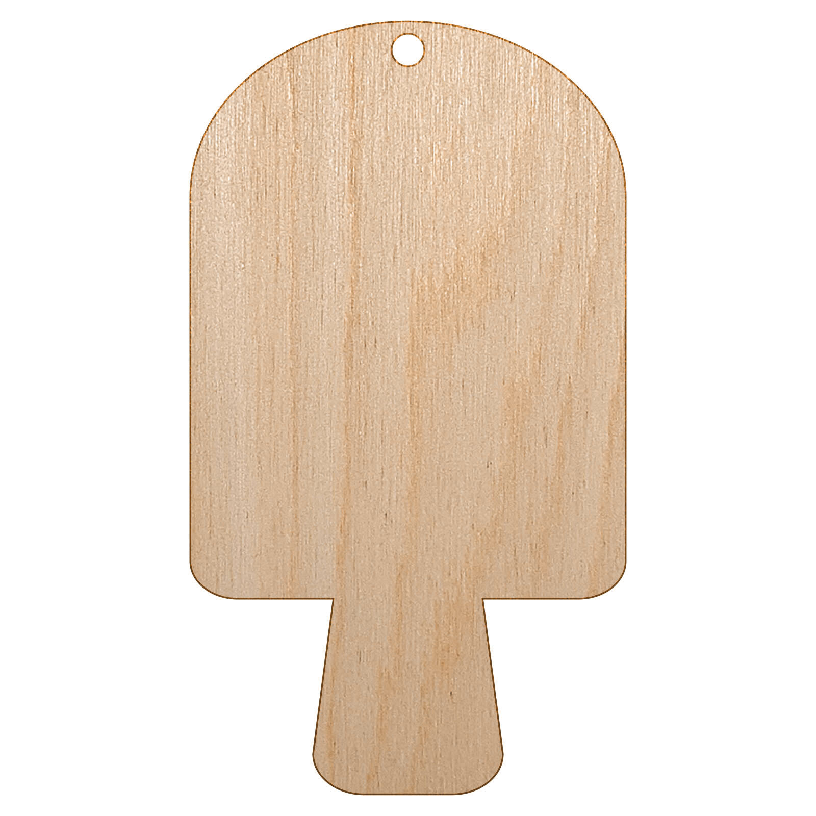 DIY Unfinished Wood Popsicle Christmas Tree Ornament Craft