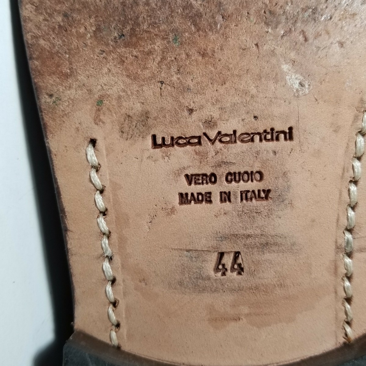 Luca Valentini Mens Boots Brown Size 44 Wing Tip Side Zip  display picture 1