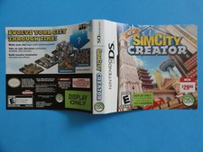NINTENDO DS SIM CITY CREATOR STORE DISPLAY COVER ART BLOCKBUSTER VIDEO DISPLAY 
