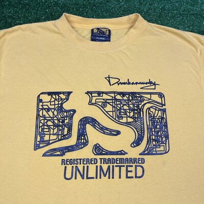 Vintage 2000s DrunknMunky Skateboarding Y2K Grunge Skater T-Shirt 