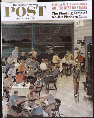 THE SATURDAY EVENING POST July 8 1961 Cover by BEN PRINS Charles de Gaulle @ VGC