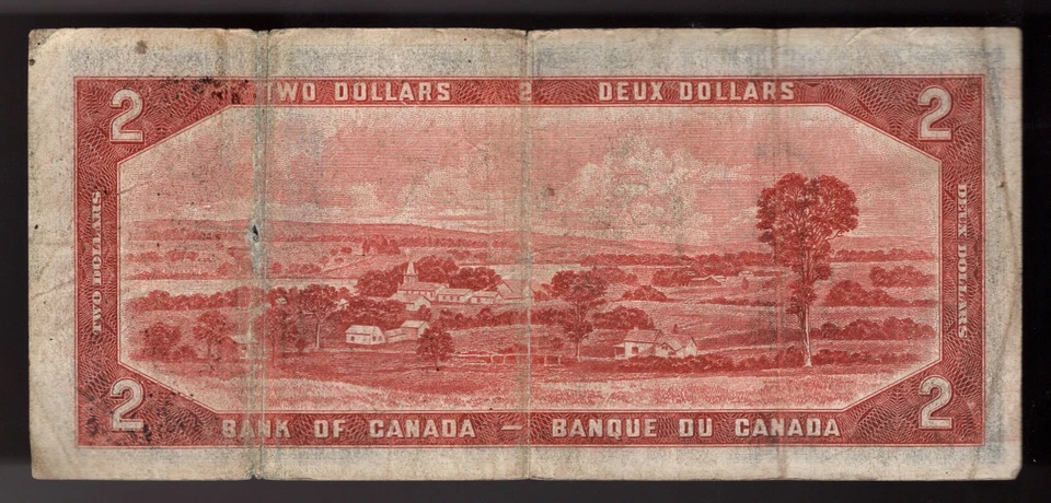 1954 Canada, $2, Devil's Hair PIC# 67a, Coyne-Towers - Image 2 of 2