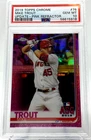 2019 Topps Chrome #76 Mike Trout Update Pink Refractor PSA 10