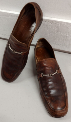 BALLY OF SWITZERLAND Classy Shoes 9 1/2 C Brown Leather 80s
