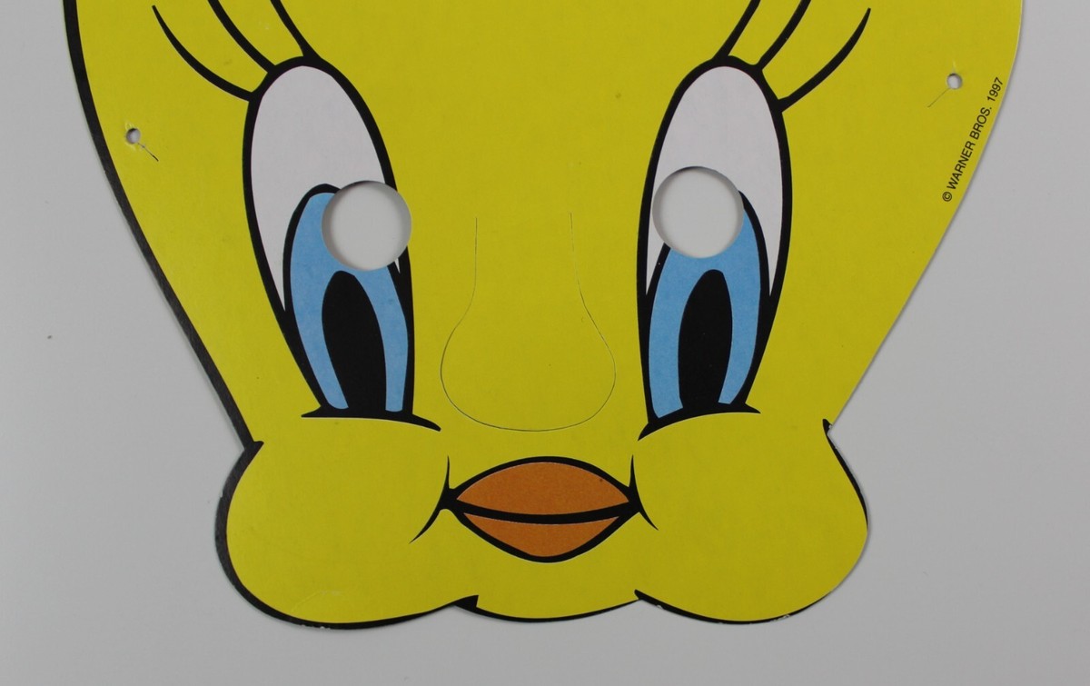papas パパス 4点　tweety 1997 TWEETY BIRD Mask Original Vintage 24 x 20 cm (9.5