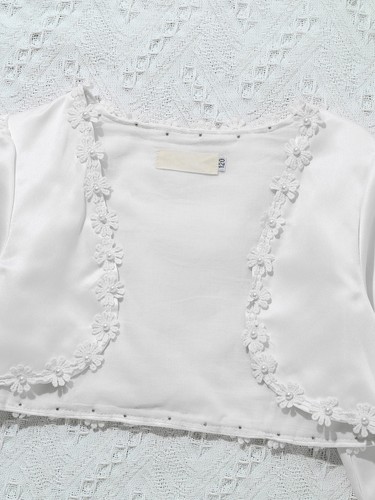 Kids Girls Bolero Shrug Cardigan Dress Long Sleeve Cropped Top Cover Up Party - Picture 42 of 63