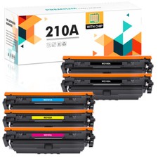 5PK Color Toner 210A W2100A Compatible with HP LaserJet 4201dn 4201dw MFP 4301
