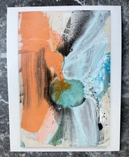 ED CLARK (2019) Gallery Exhibit Promo ART Announcement Card 8x10 Invite abstract