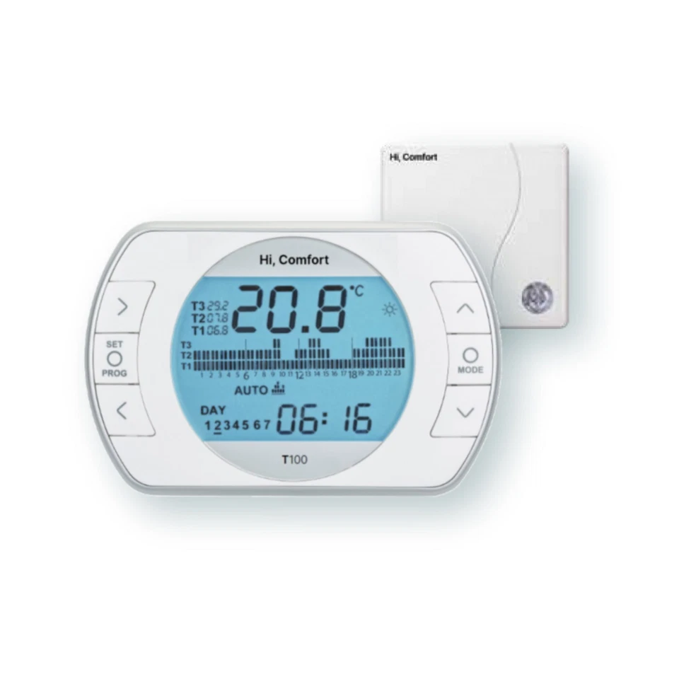 Comando Remoto Riello Cronotermostato Universale Hi Comfort T100 Wi-Fi 20193354