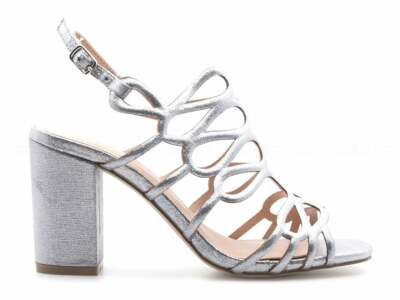 Menbur sandali a fasce da sposa colore Argento