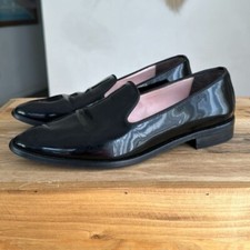 Everlane The E2 Smoking Black Patent Leather Classic Preppy Evening Loafer