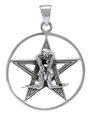 Peter Stone 925 Silber Anhänger Pentagramm d. Liebenden Schutz Partnerschmuck