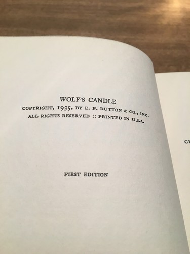 Wolf's Candle by Dane Coolidge (1935, Hardback) First Edition - Picture 6 of 9