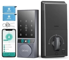 Devo G4 Smart Lock – Keyless Entry, Bluetooth APP, Keypad, IC Card, Auto-Lock