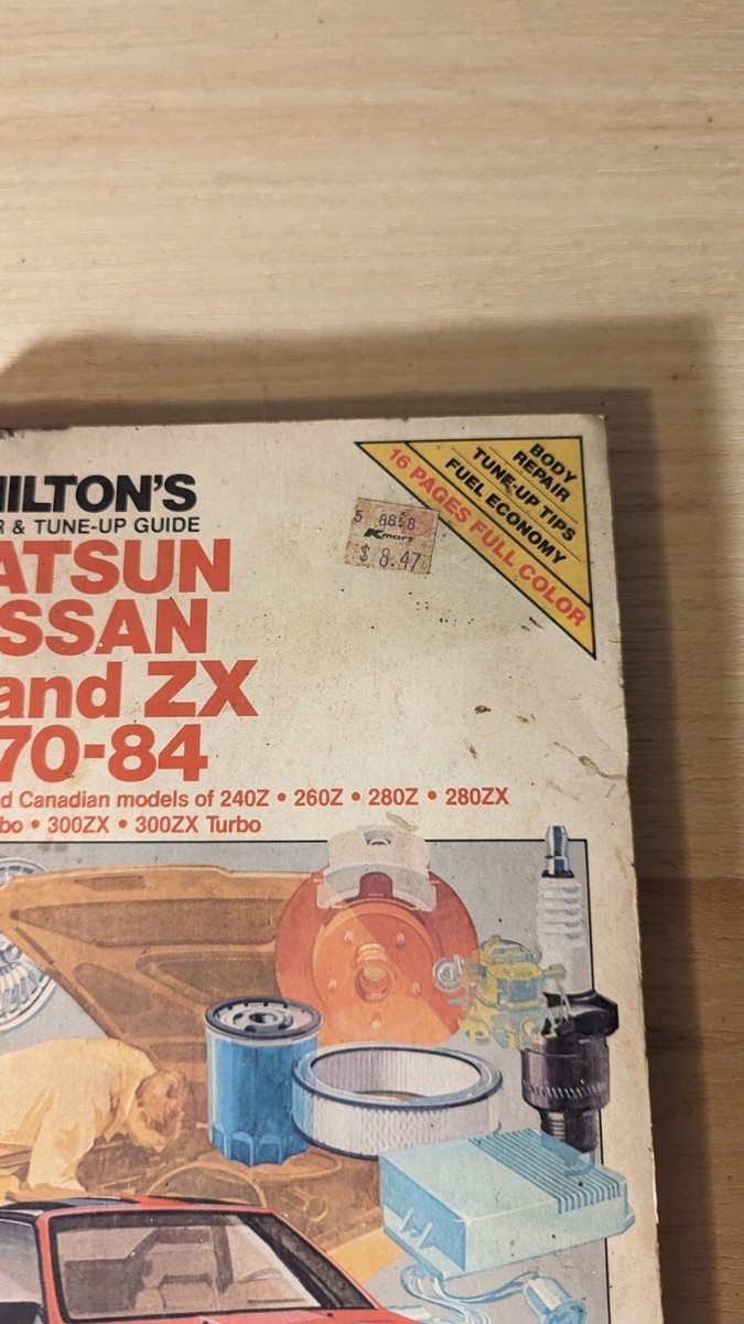 Chilton Datsun Nissan Z And ZX 1970-1984 Auto Car Repair Service
