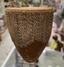 Vintage African Handmade Tribal Drum