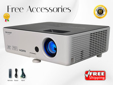 Sharp PG-LW3000 DLP Projector for Daily Business Use 3000 Lumens Full HD w/Kit  