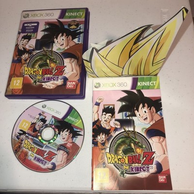 Dragon Ball Z For Kinect Xbox 360 Complete CIB Tested Working DBZ + Goku Hair