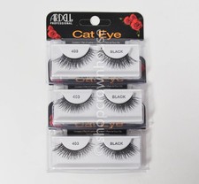 3 Pairs Ardell Professional Cat Eye False Eyelashes 403 BLACK