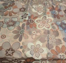 Mostyns vintage Lined Curtains | Embroided Floral Pattern