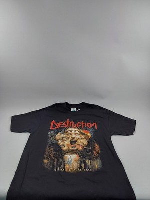 Vintage Destruction 2000s All Hell Breaks Loose Metal Concert Tour Men's Size XL