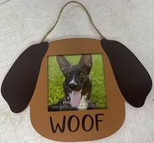 DOG THEMED PICTURE FRAME  9.5  Lx6.5  H Frame  4  x4  Photo  NEW  SHIPS IN 24 HOURS  