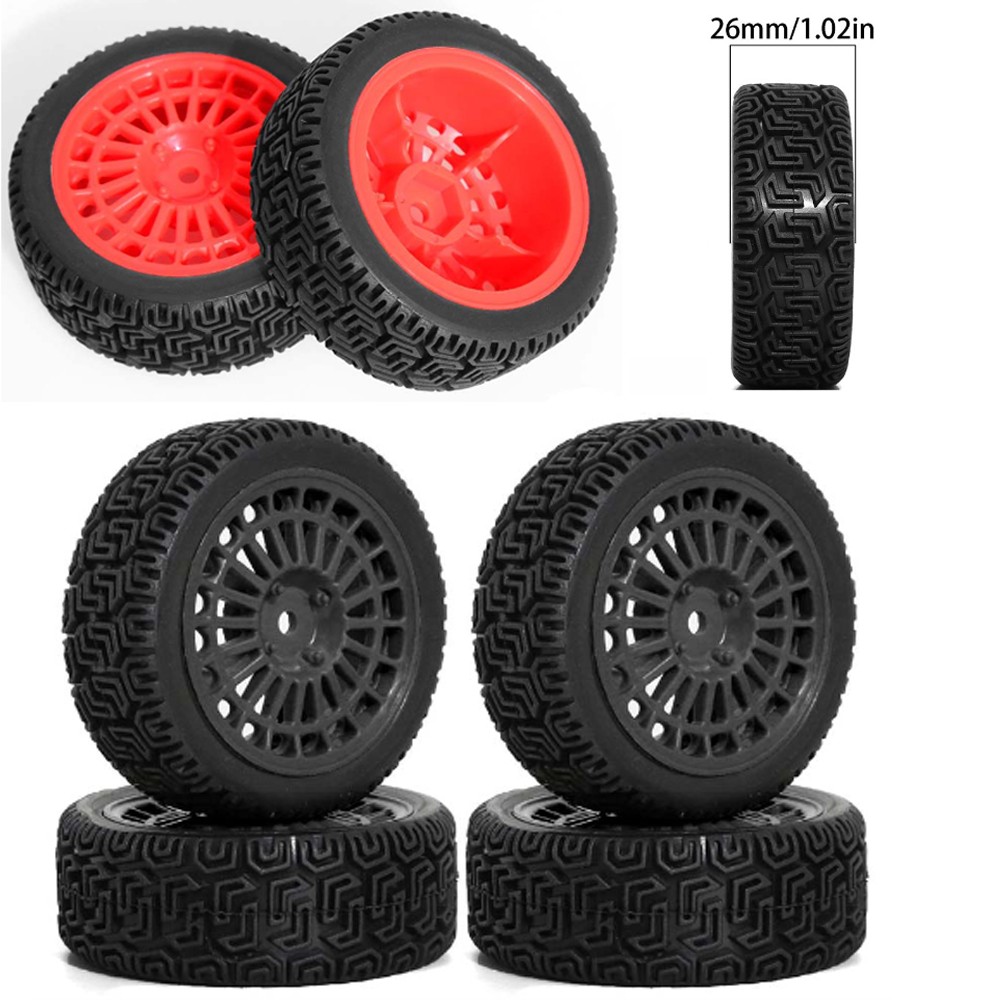 70mm Hub Wheels Tires Tyre for TAMIYA TT01 xv02/for Kyosho W204 1:10 RC Car