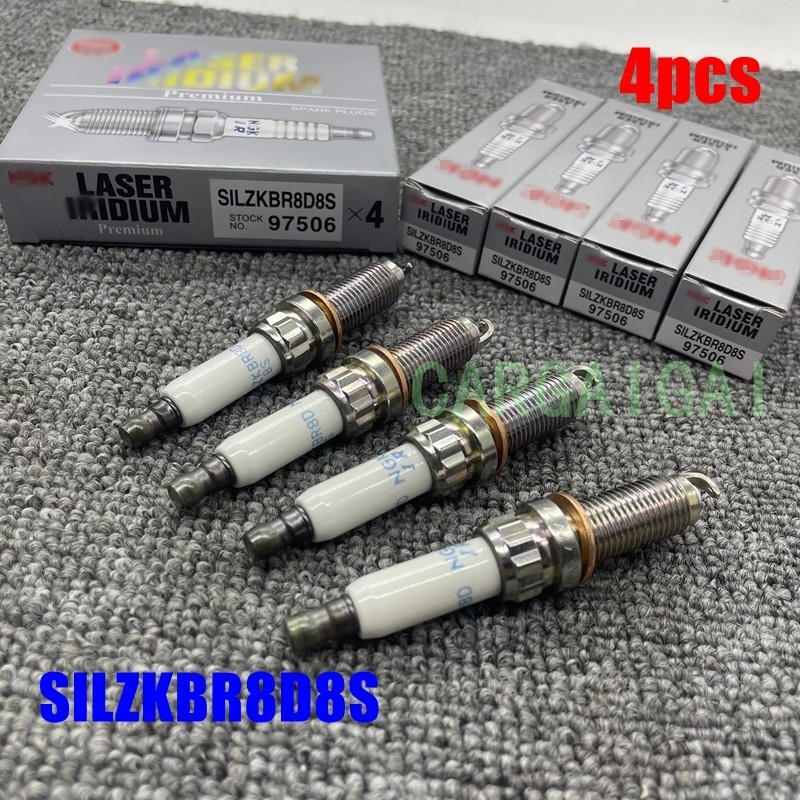 NEW 4Pcs SILZKBR8D8S 97506 Laser Iridium Spark Plugs For BMW E84 E89 F06 F06N