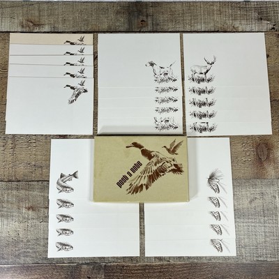 25 Vintage Current Inc Post a Note Postcards Fishing Hunting Deer Duck READ