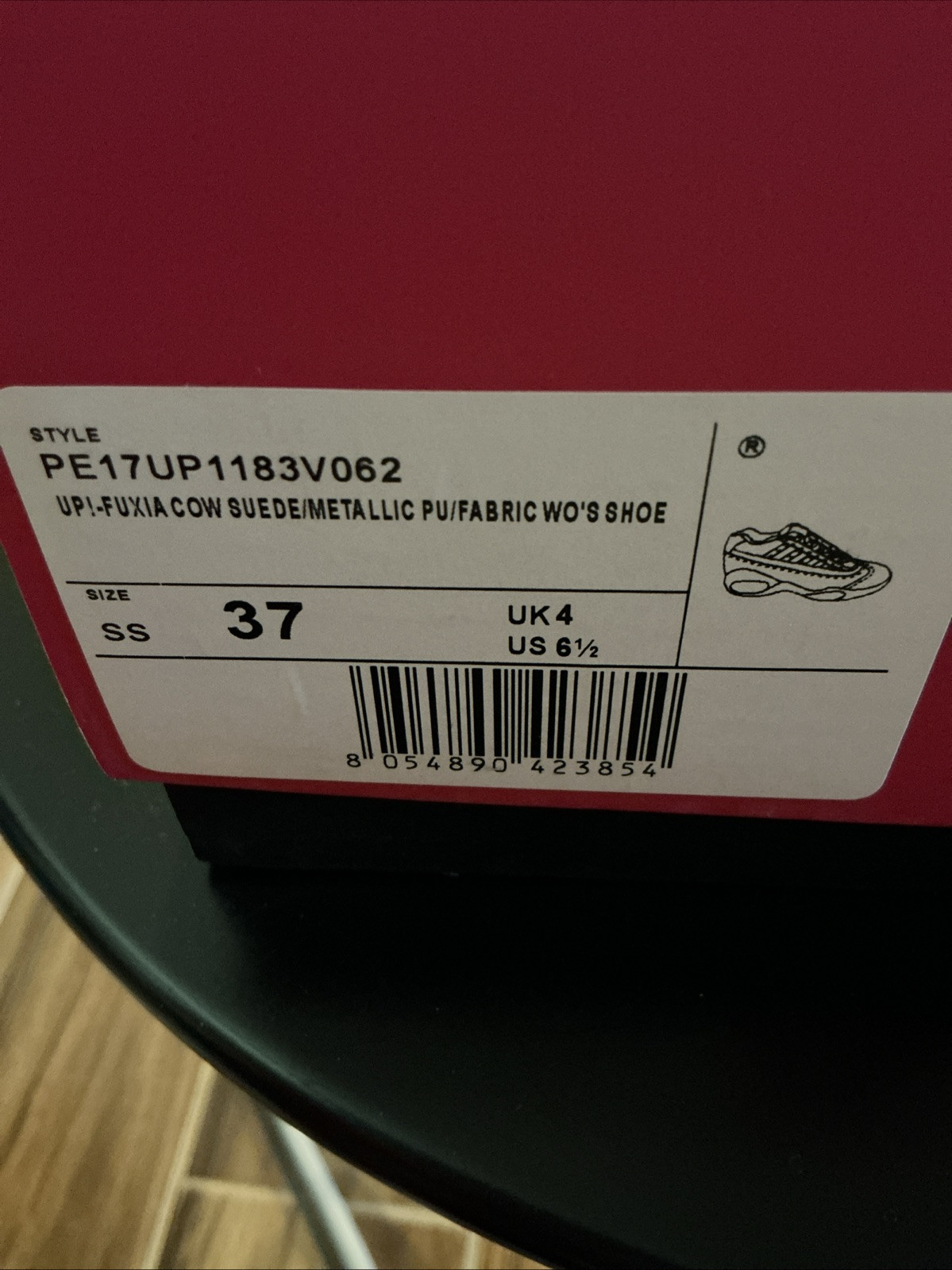 Fornarina Up 1183 Women EU 37 Wedge Sneaker Pink Lightly Used image 9