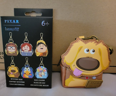 Loungefly Disney Pixar Up Dug Tan Yellow Mini Coin Bag Charm Zipper Pouch
