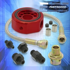 For VTEC Head Conversion Kit - LS B18 B20 Aluminum Adapter Plate Sandwich Red