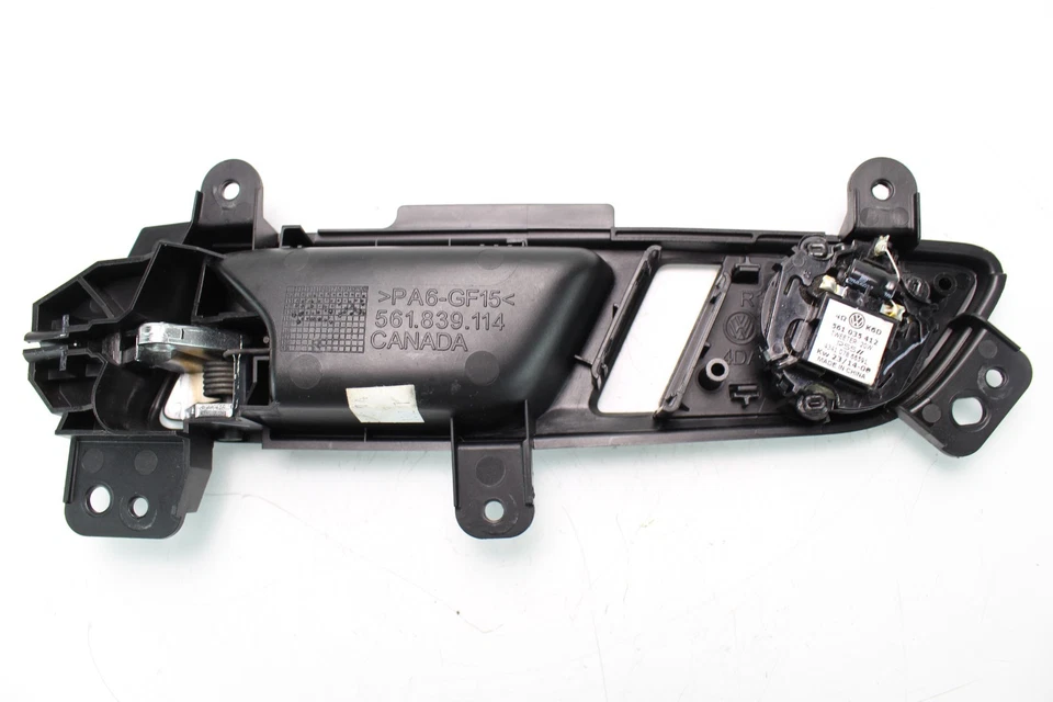 2012-2015 VOLKSWAGEN PASSAT REAR RIGHT SIDE INTERIOR DOOR HANDLE OEM, 561839114 - Image 4 of 4