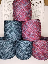 1400 gr Farbmix GARNPAKET Designergarn Strickwolle Wollreste Polyester Paket