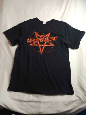 The Casket Creatures Shirt Mens Size Large Black Graphic Print Rock Band Music